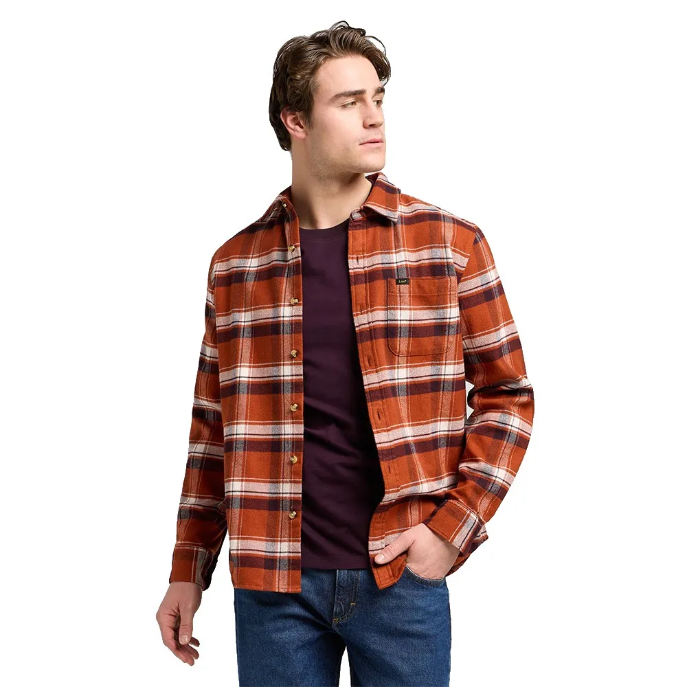 Рубашка Lee Mercantile Relaxed Fit, коричневый
Рубашка Lee Mercantile Relaxed Fit, коричневый