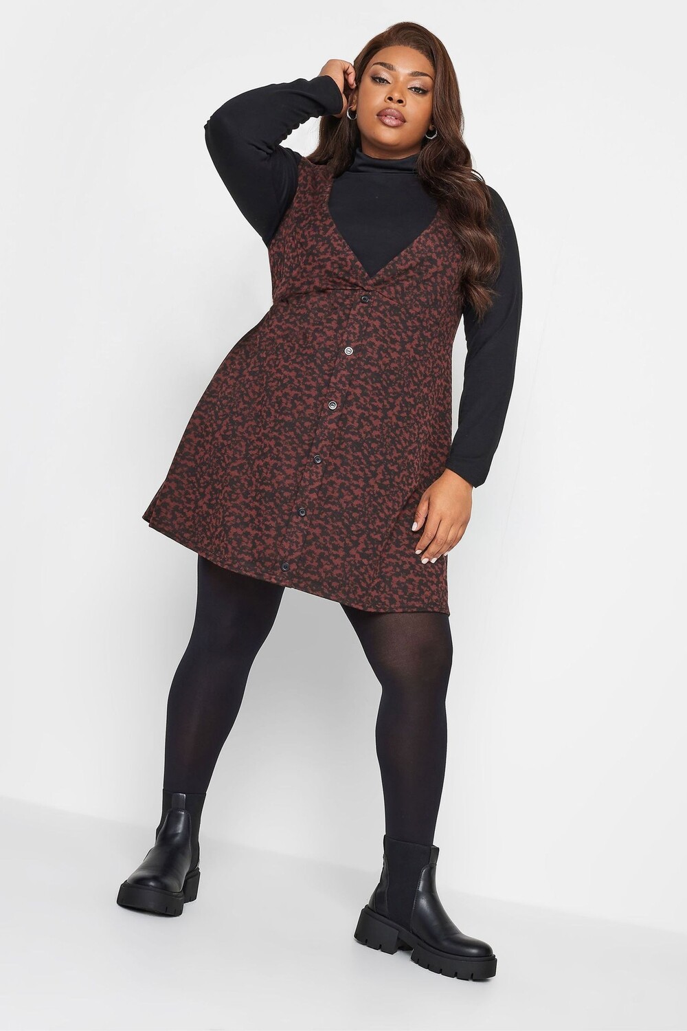 Платье сарафан на пуговицах Yours Curve, красный
Платье сарафан на пуговицах Yours Curve, красный