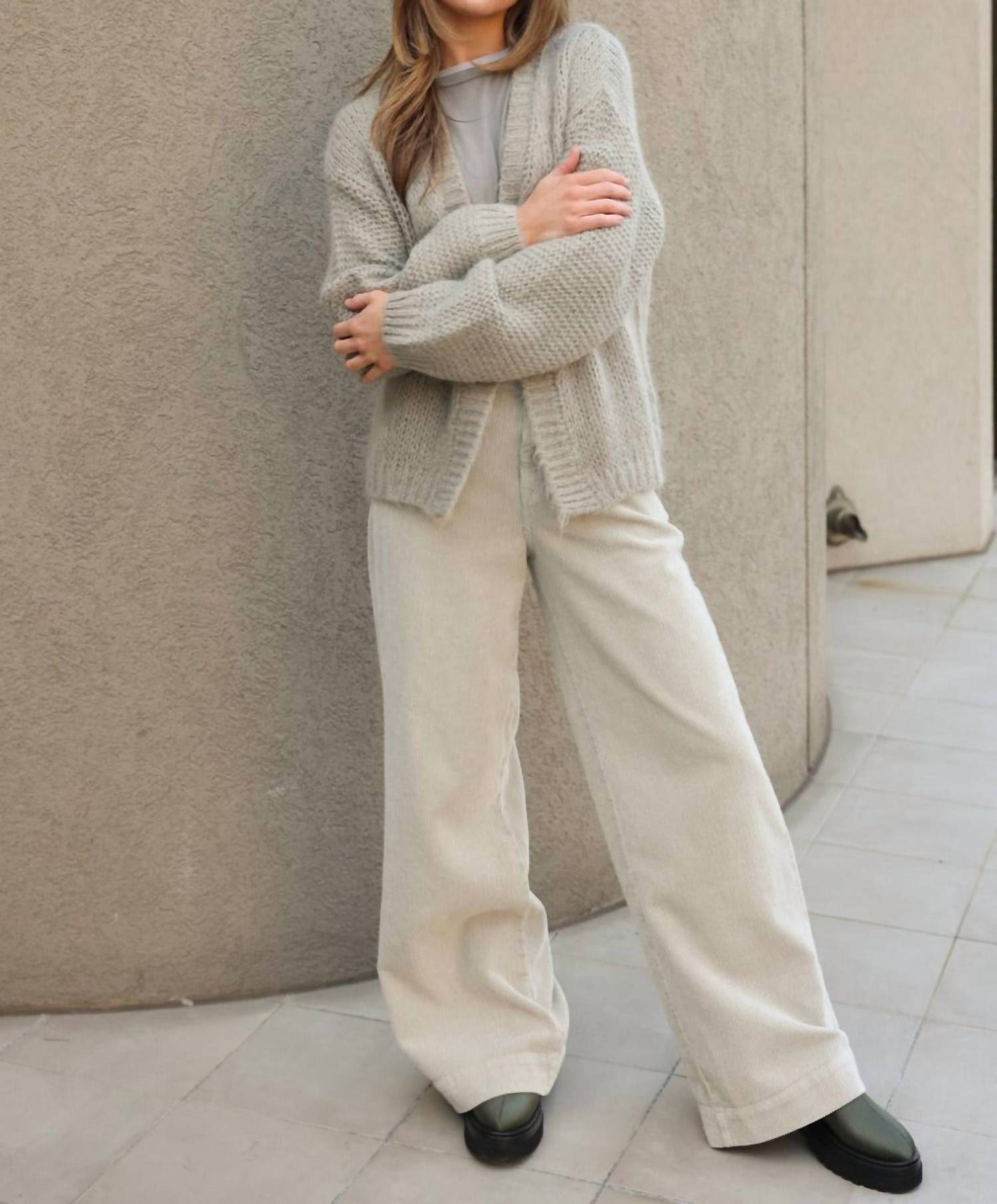 Расклешенные вельветовые брюки цвета Frosted Sage summum
Расклешенные вельветовые брюки цвета Frosted Sage summum