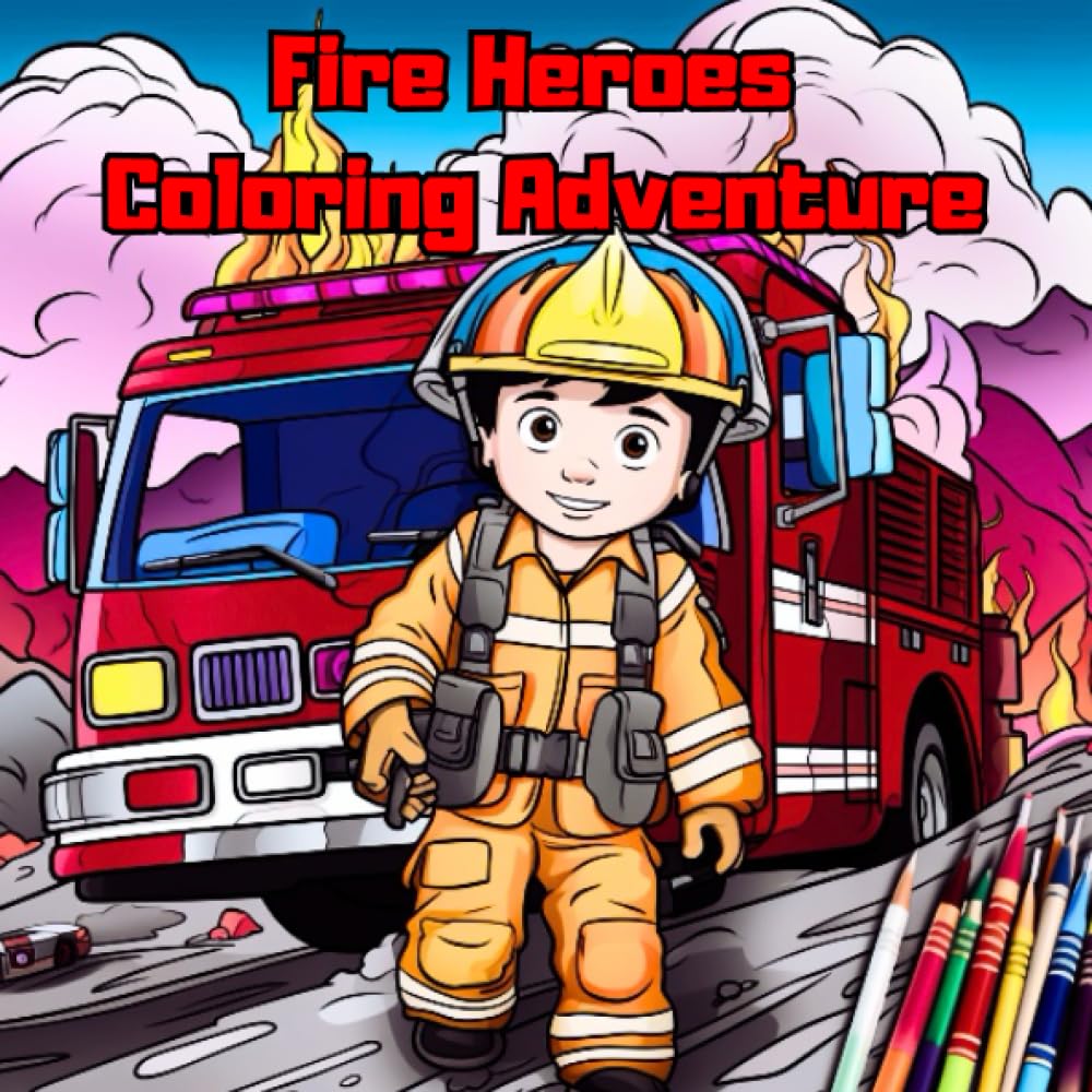 Fire Heroes Coloring Adventure: Firefighter and Fire Truck Fun: Brave Rescues, Bold Colors - Join the Firefighter and Fire Truck Brigade (Independently published)
Fire Heroes Coloring Adventure: Firefighter and Fire Truck Fun: Brave Rescues, Bold Colors - Join the Firefighter and Fire Truck Brigade (Independently published)