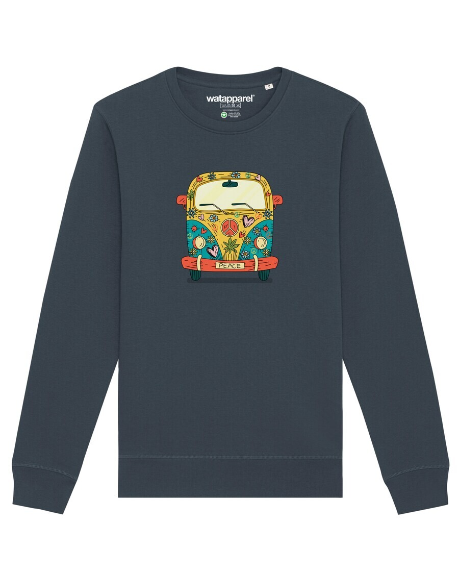Свитер Watapparel Sweatshirt Hippies Bus, антрацит
Свитер Watapparel Sweatshirt Hippies Bus, антрацит
