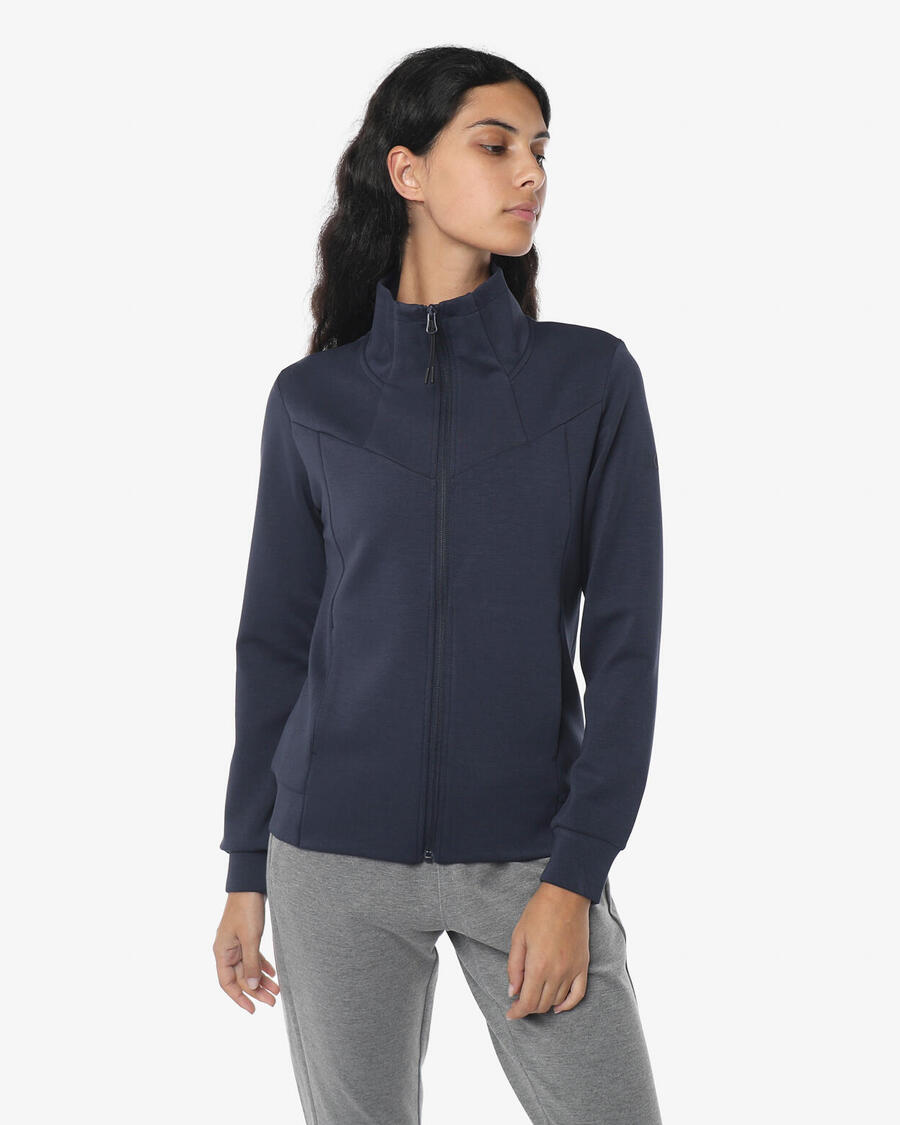 JAKED Женская синтетическая толстовка темно-синего цвета для фитнеса
JAKED Женская синтетическая толстовка темно-синего цвета для фитнеса