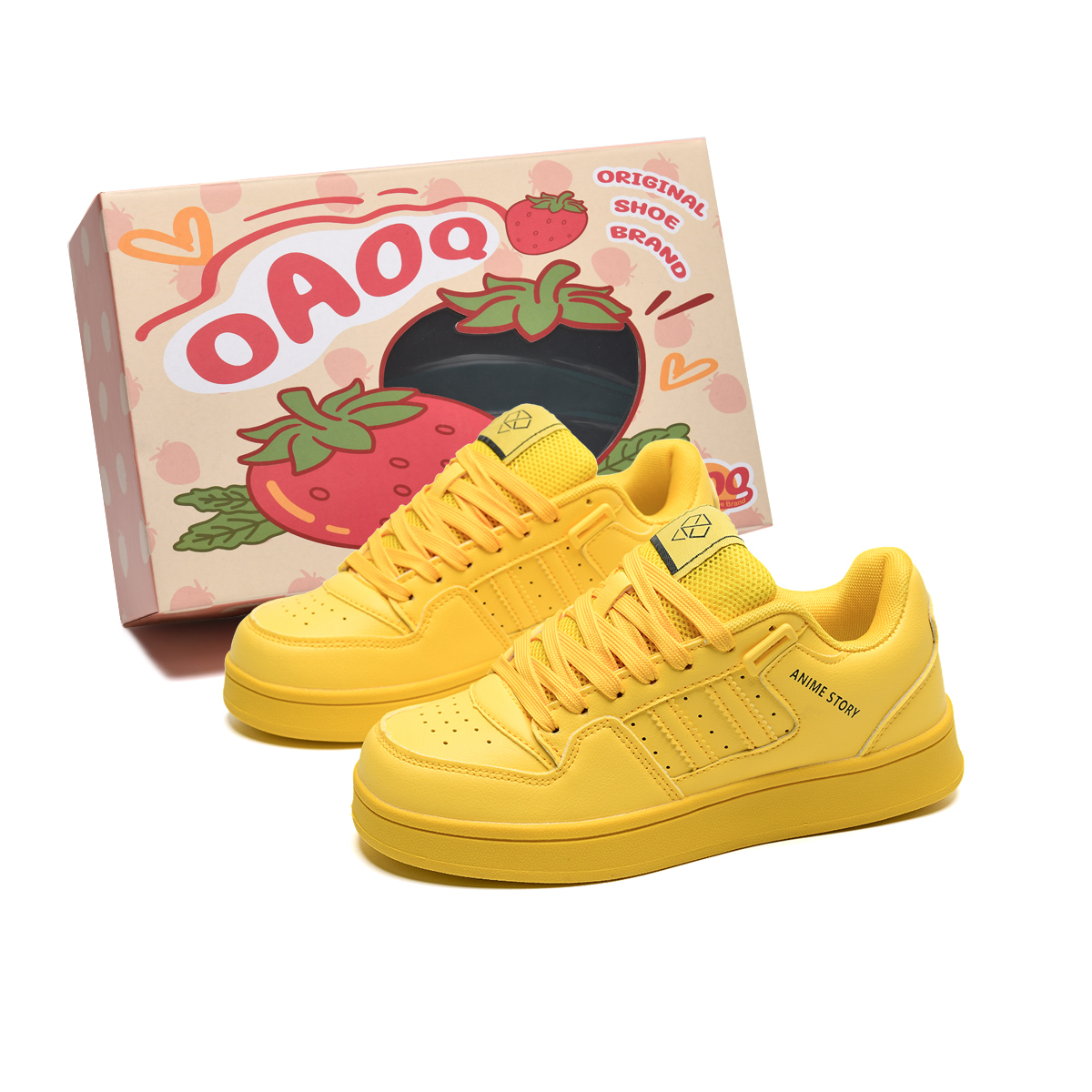 OAOQ Высокие амортизирующие износостойкие легкие противоскользящие скейтерские кеды унисекс желтые, цвет Yellow
OAOQ Высокие амортизирующие износостойкие легкие противоскользящие скейтерские кеды унисекс желтые, цвет Yellow