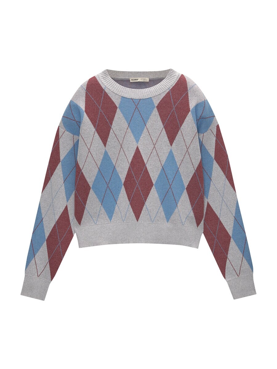 Свитер Pull&Bear Sweater, серый 
Свитер Pull&Bear Sweater, серый