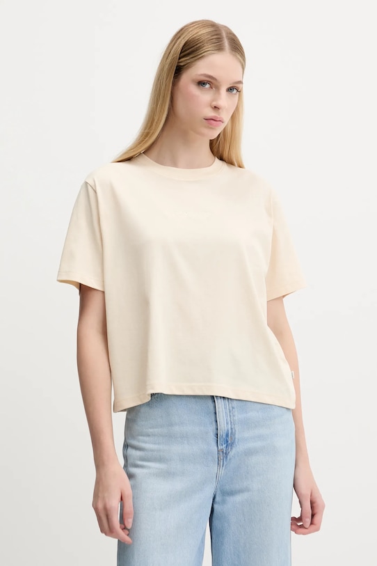 Хлопковая футболка Guess Jeans, бежевый
Хлопковая футболка Guess Jeans, бежевый