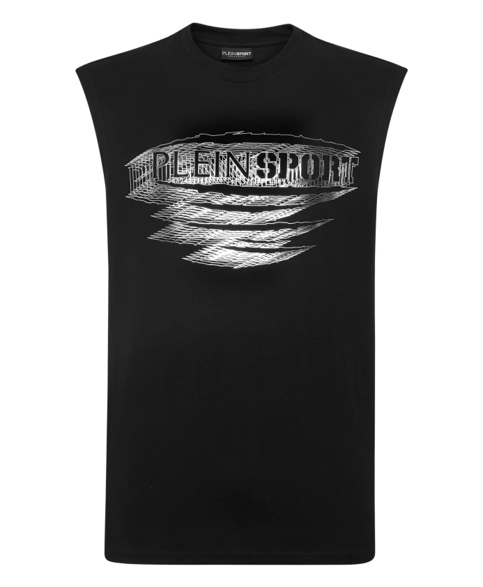 Футболка без рукавов с круглым вырезом Plein Sport, черный
Футболка без рукавов с круглым вырезом Plein Sport, черный