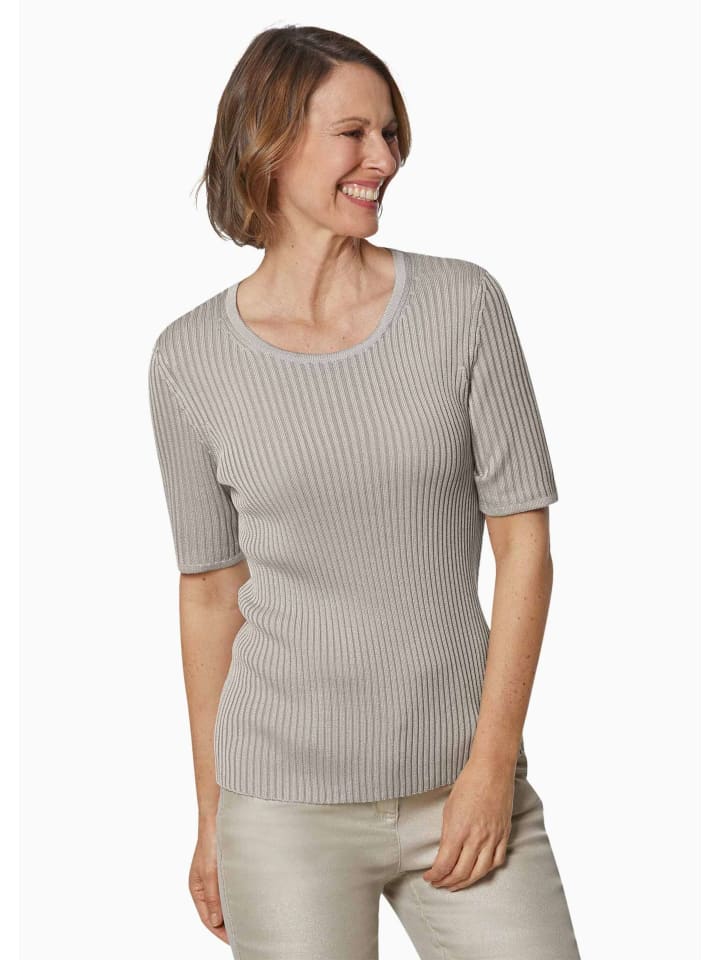 Легкий в уходе свитер из высококачественной ребристой ткани серо-коричневого цвета GOLDNER
Легкий в уходе свитер из высококачественной ребристой ткани серо-коричневого цвета GOLDNER