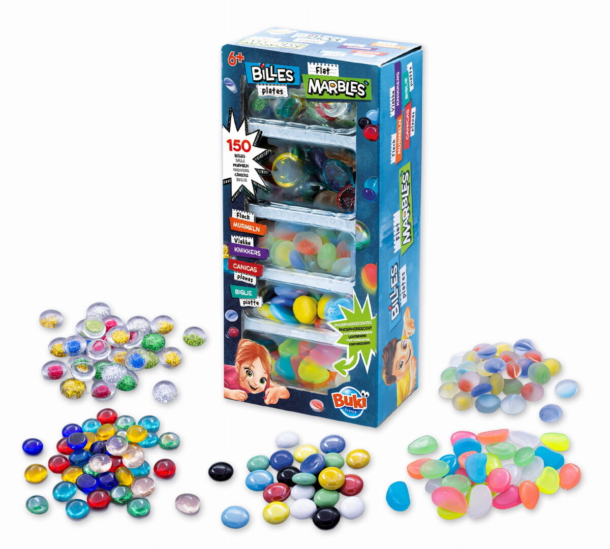 Marbles - стеклянные шарики, аркадная игра, Buki France
Marbles - стеклянные шарики, аркадная игра, Buki France