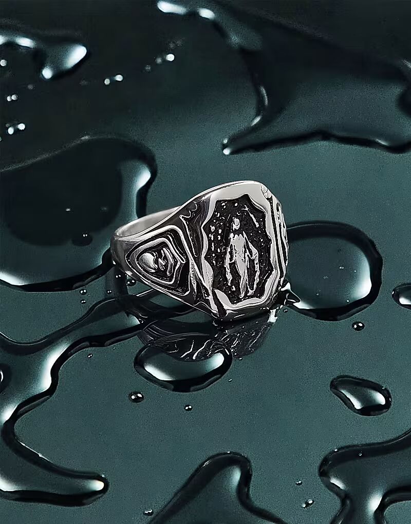 Водонепроницаемое кольцо-печатка Мэри из нержавеющей стали, серебряное Asos Design
Водонепроницаемое кольцо-печатка Мэри из нержавеющей стали, серебряное Asos Design