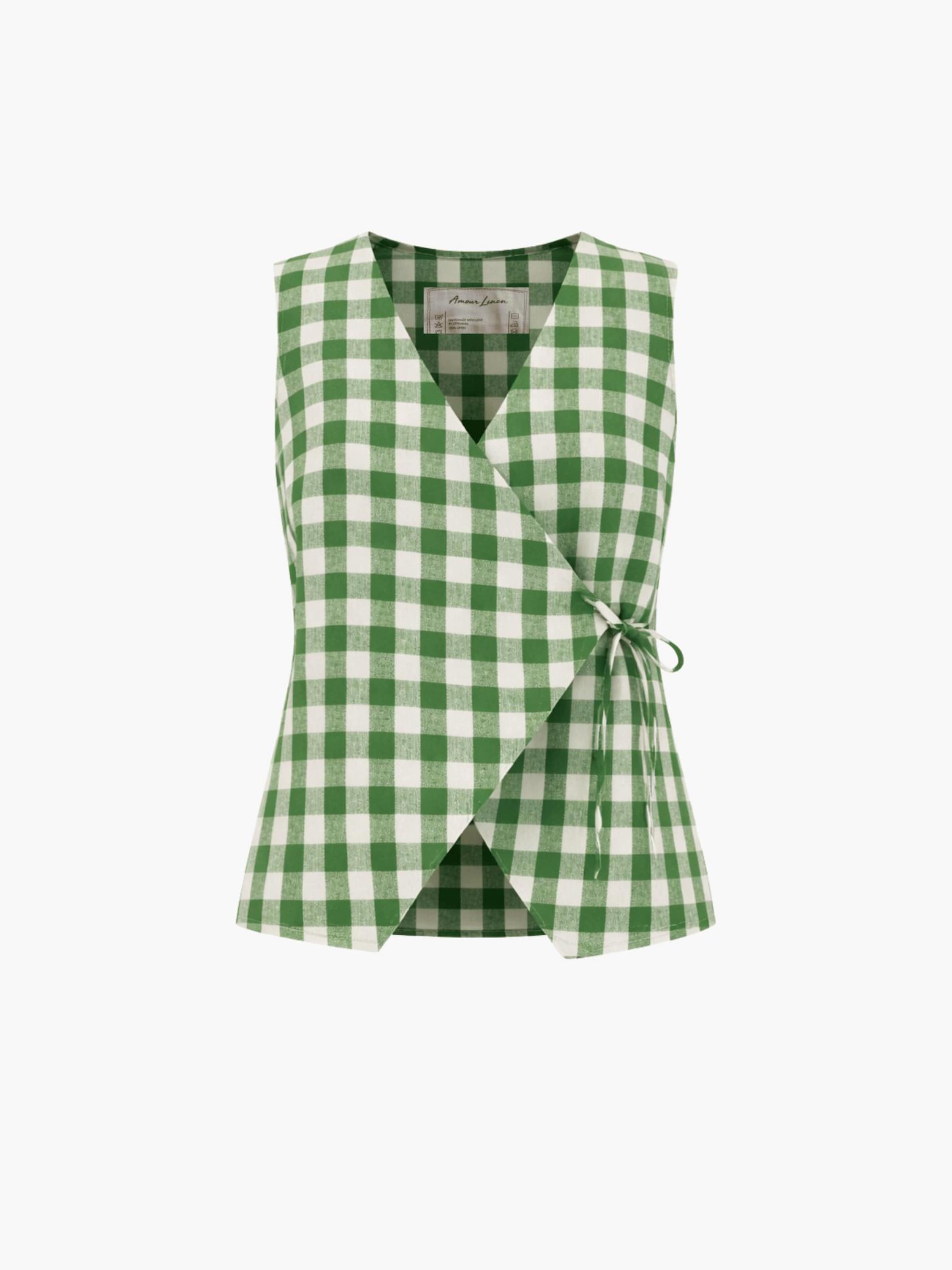 AmourLinen Топ 'Blanca' в зеленом цвете
AmourLinen Топ 'Blanca' в зеленом цвете