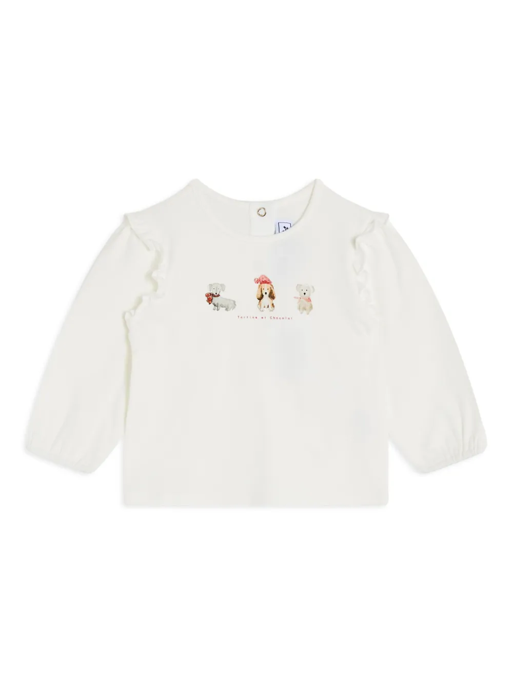 Футболка с длинными рукавами и принтом Tartine Et Chocolat, белый
Футболка с длинными рукавами и принтом Tartine Et Chocolat, белый