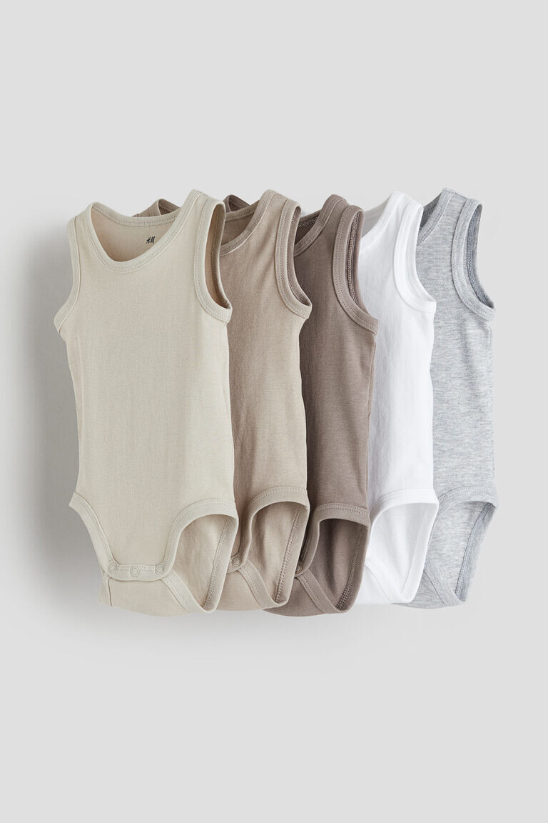 5 пар хлопковых боди H&M, бежевый
5 пар хлопковых боди H&M, бежевый