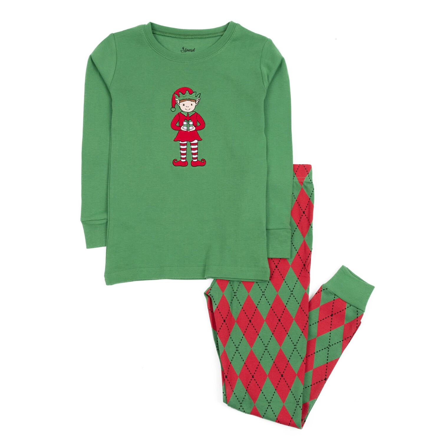 Рождественские детские хлопковые пижамы из двух предметов Argyle Leveret, цвет Argyle Red & Green Elf
Рождественские детские хлопковые пижамы из двух предметов Argyle Leveret, цвет Argyle Red & Green Elf