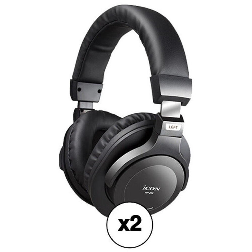 Закрытые студийные мониторные наушники Icon Pro Audio HP200 (2 шт.)
Закрытые студийные мониторные наушники Icon Pro Audio HP200 (2 шт.)