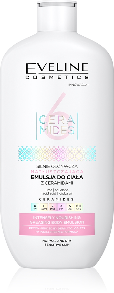 Эмульсия для тела с 6 керамидами для нормальной и сухой кожи Eveline Cosmetics, 350 мл
Эмульсия для тела с 6 керамидами для нормальной и сухой кожи Eveline Cosmetics, 350 мл