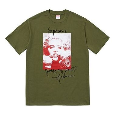 Футболка fw18 madonna tee olive printing short sleeve olive green Supreme, зеленый
Футболка fw18 madonna tee olive printing short sleeve olive green Supreme, зеленый
