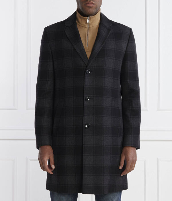 Шерстяное пальто h-hyde-c-224 Boss, черный 
Шерстяное пальто h-hyde-c-224 Boss, черный