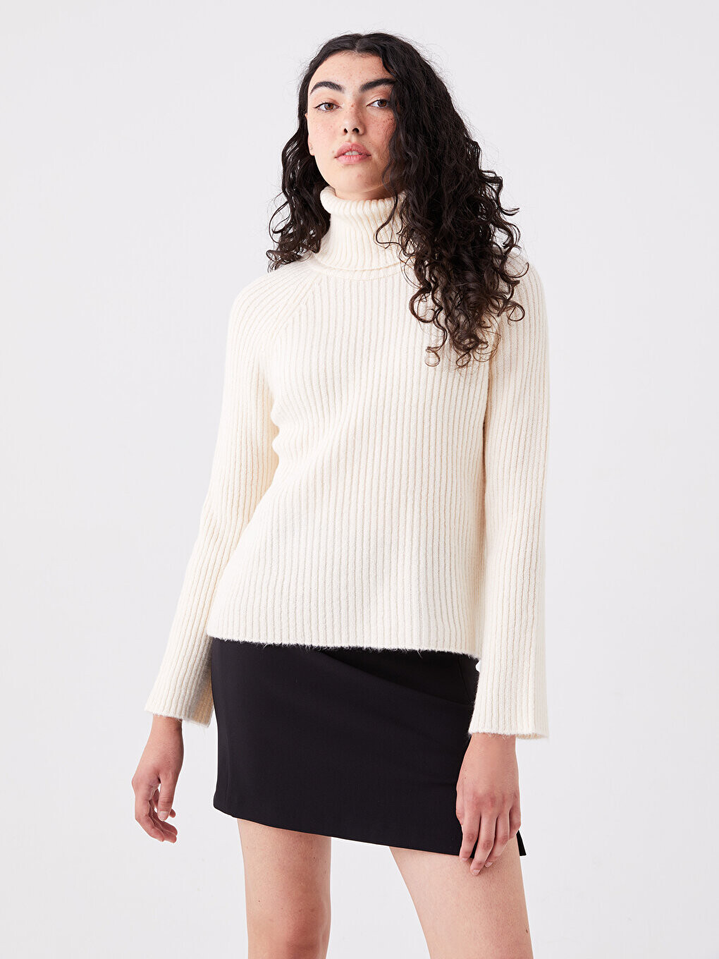 Однотонный женский трикотажный свитер с водолазкой и длинными рукавами LCW Casual, экрю
Однотонный женский трикотажный свитер с водолазкой и длинными рукавами LCW Casual, экрю