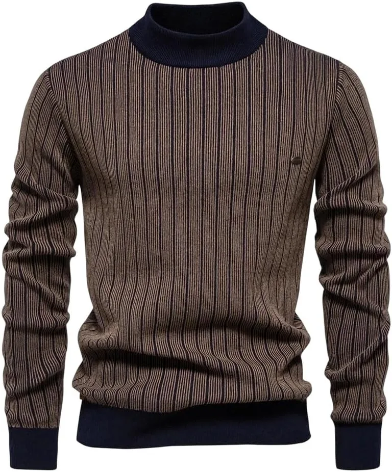 Полувысокий воротник хлопковый пуловер для мужчин
Полувысокий воротник хлопковый пуловер для мужчин