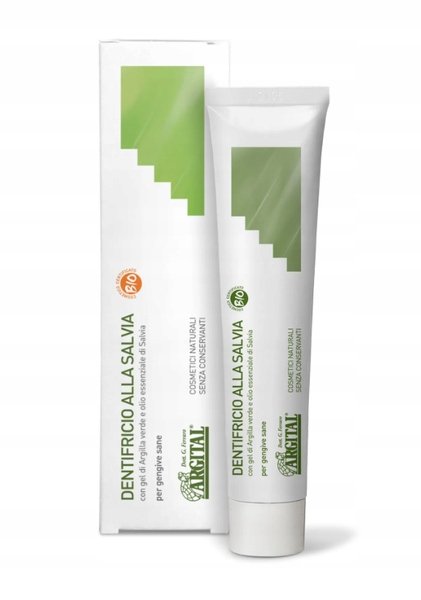 Зубная паста ARGITAL с шалфеем и гелем зеленой глины для здоровья десен
Зубная паста ARGITAL с шалфеем и гелем зеленой глины для здоровья десен