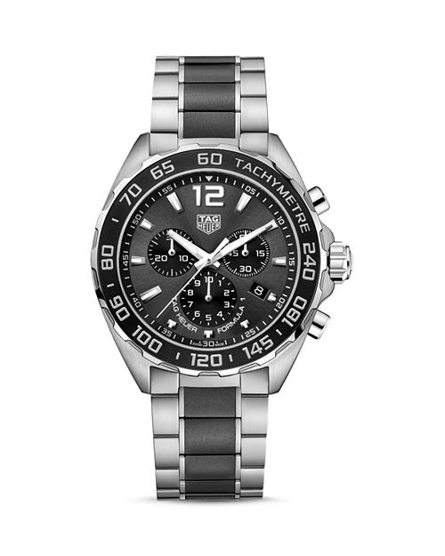 Мужские кроссовки Formula 1 Quartz Grey Steel &; Черный керамический хронограф, 43 мм TAG Heuer, цвет Multi
Мужские кроссовки Formula 1 Quartz Grey Steel &; Черный керамический хронограф, 43 мм TAG Heuer, цвет Multi