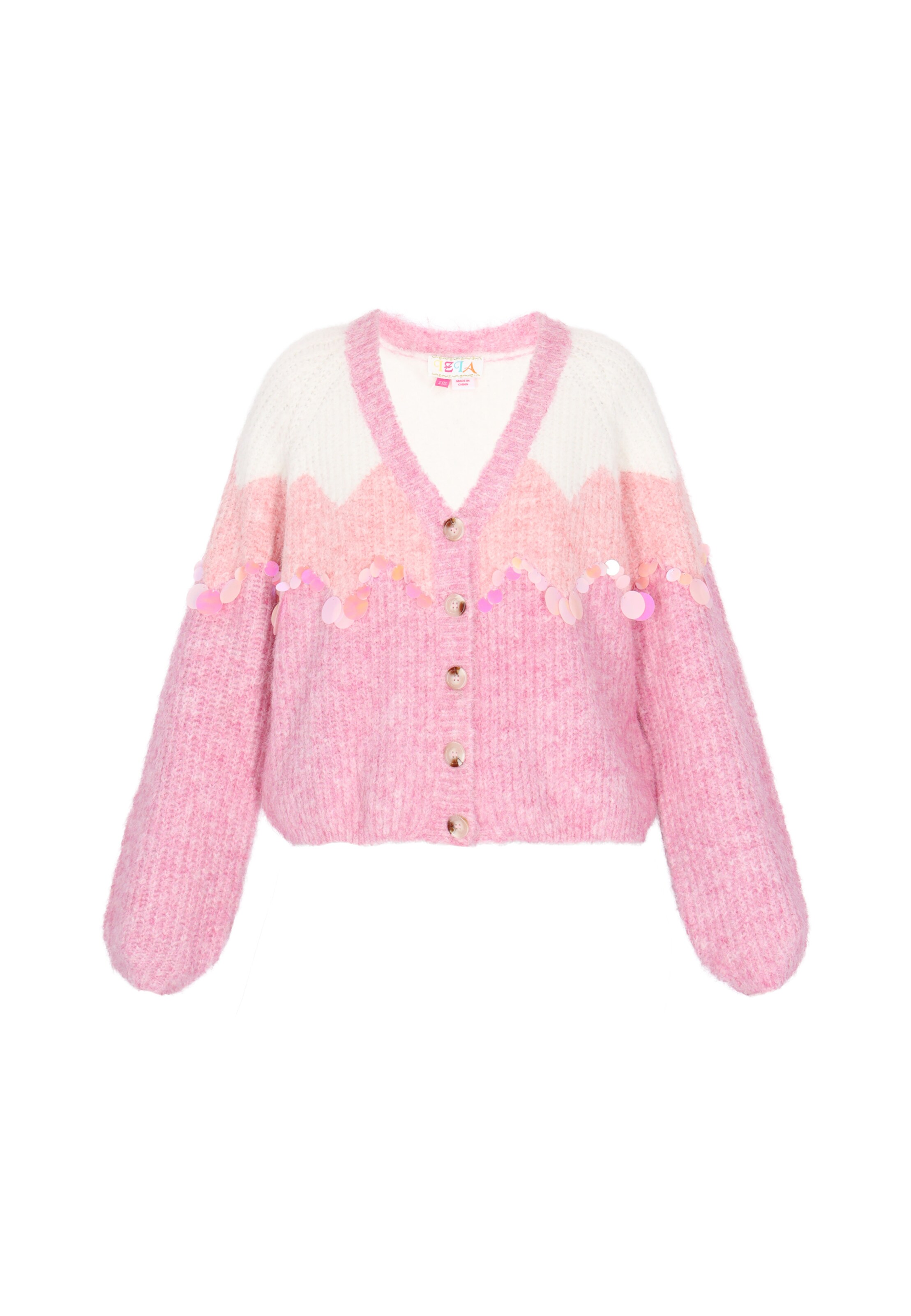 IZIA Кардиган вязаный в цвете Rose, Light Pink, Wool White
IZIA Кардиган вязаный в цвете Rose, Light Pink, Wool White