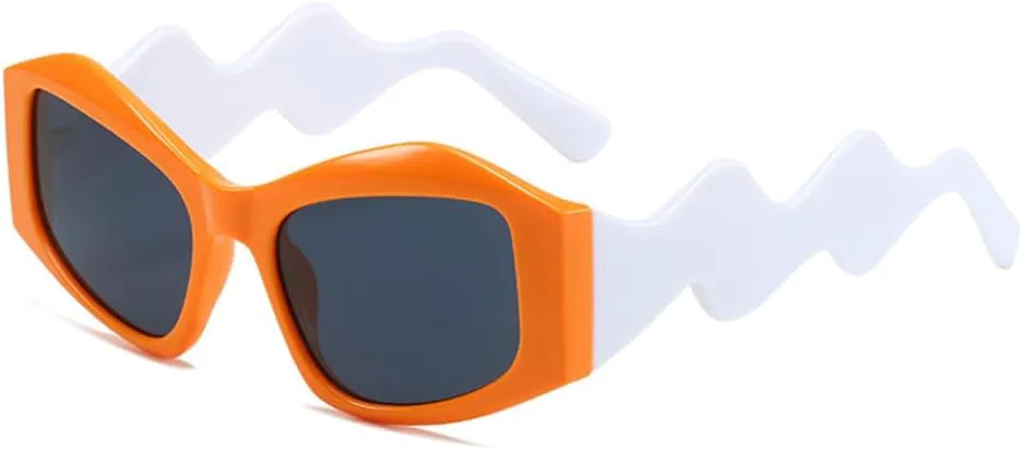 Солнцезащитные очки с изогнутыми дужками в стиле «кошачий глаз» для женщин, панк-винтаж, солнцезащитные очки с защитой от ультрафиолета UV400 HDUBFY, Orange
Солнцезащитные очки с изогнутыми дужками в стиле «кошачий глаз» для женщин, панк-винтаж, солнцезащитные очки с защитой от ультрафиолета UV400 HDUBFY, Orange
