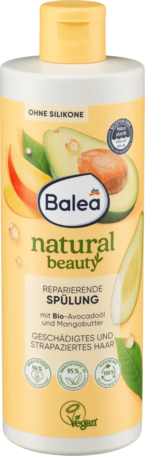 Кондиционер Balea Conditioner Natural Beauty Avocadoöl und Mangobutter, 350 ml
Кондиционер Balea Conditioner Natural Beauty Avocadoöl und Mangobutter, 350 ml