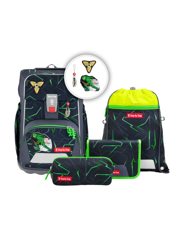 Step by Step Набор рюкзаков для начальной школы, ОГРОМНЫЙ "Nina Kino" из 5 предметов, зеленый
Step by Step Набор рюкзаков для начальной школы, ОГРОМНЫЙ "Nina Kino" из 5 предметов, зеленый