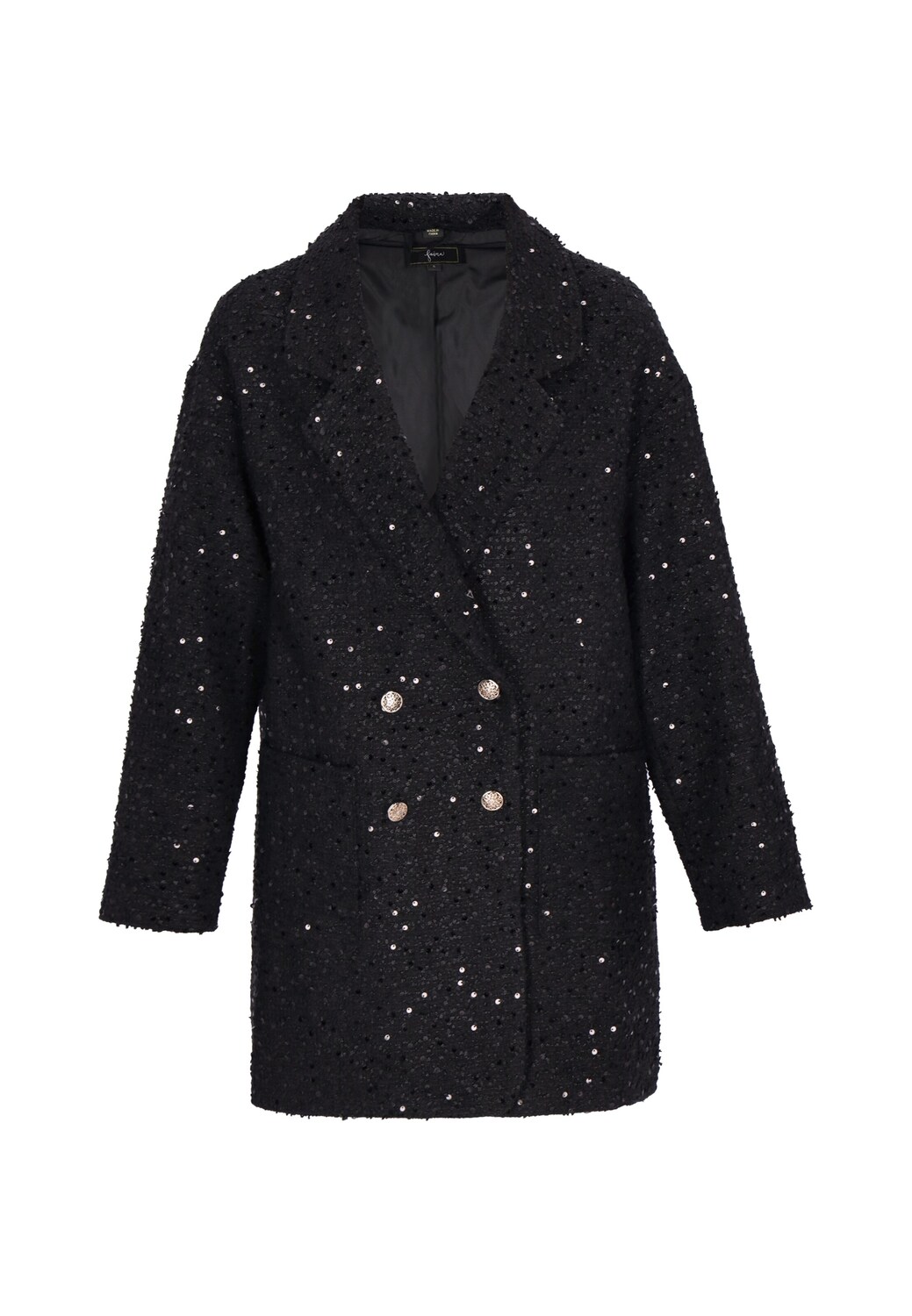 Faina Демисезонное пальто 'Festive' в черном цвете
Faina Демисезонное пальто 'Festive' в черном цвете