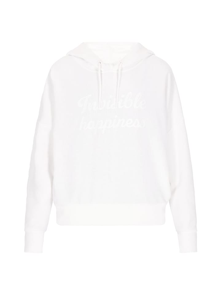 Женская толстовка с капюшоном белого цвета myMo
Женская толстовка с капюшоном белого цвета myMo