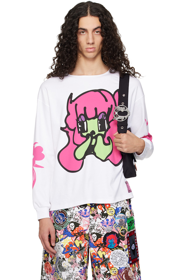 Chopova Lowena Белая застенчивая футболка оверсайз
Chopova Lowena Белая застенчивая футболка оверсайз