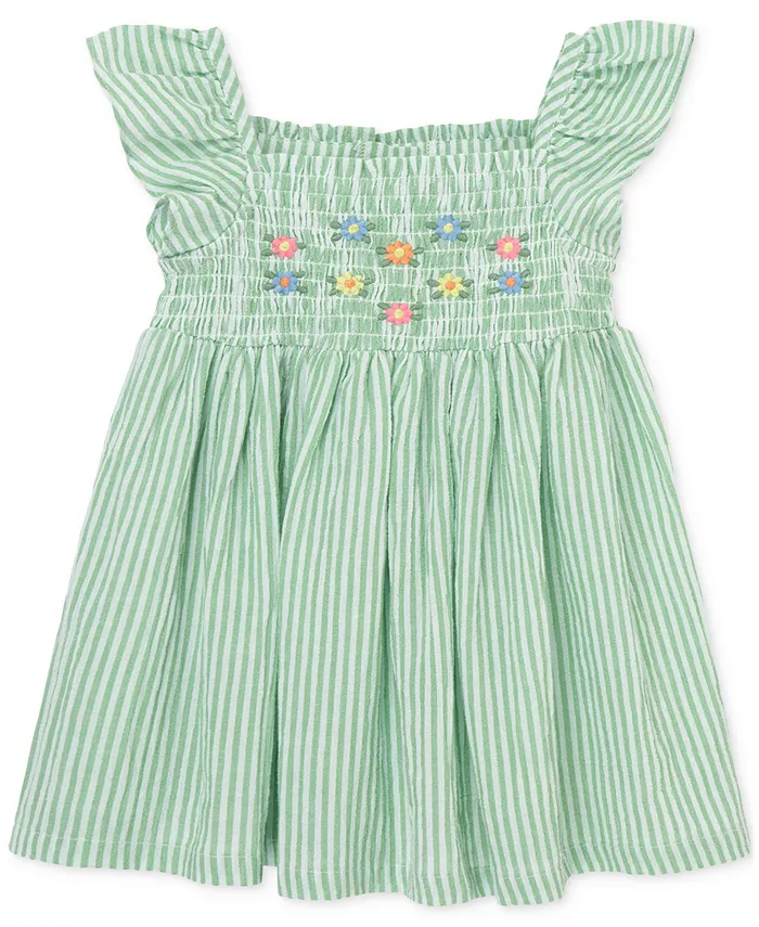 Детский хлопковый вышитый сарафан с чехлом для подгузника, комплект из 2 предметов Little Me, зеленый
Детский хлопковый вышитый сарафан с чехлом для подгузника, комплект из 2 предметов Little Me, зеленый