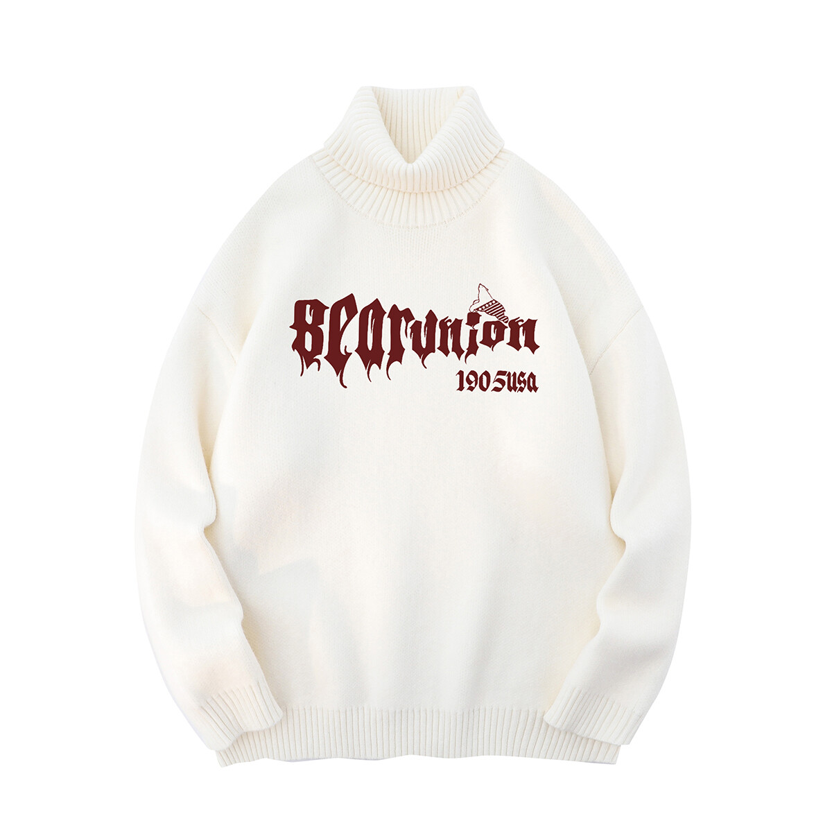 Bear Union Трикотаж унисекс, Белый с черным принтом
Bear Union Трикотаж унисекс, Белый с черным принтом