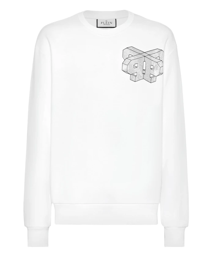 Толстовка с круглым вырезом Philipp Plein, белый
Толстовка с круглым вырезом Philipp Plein, белый