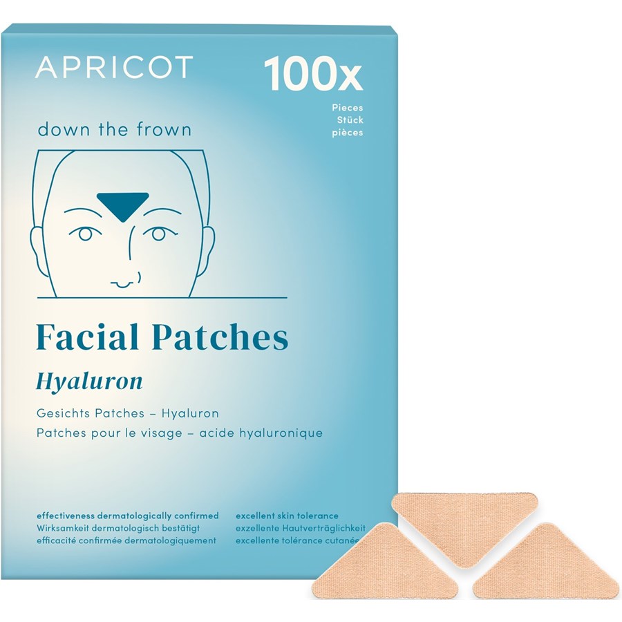 Маска для лица APRICOT Gesicht Patches - down the frown, 100 Stk.
Маска для лица APRICOT Gesicht Patches - down the frown, 100 Stk.
