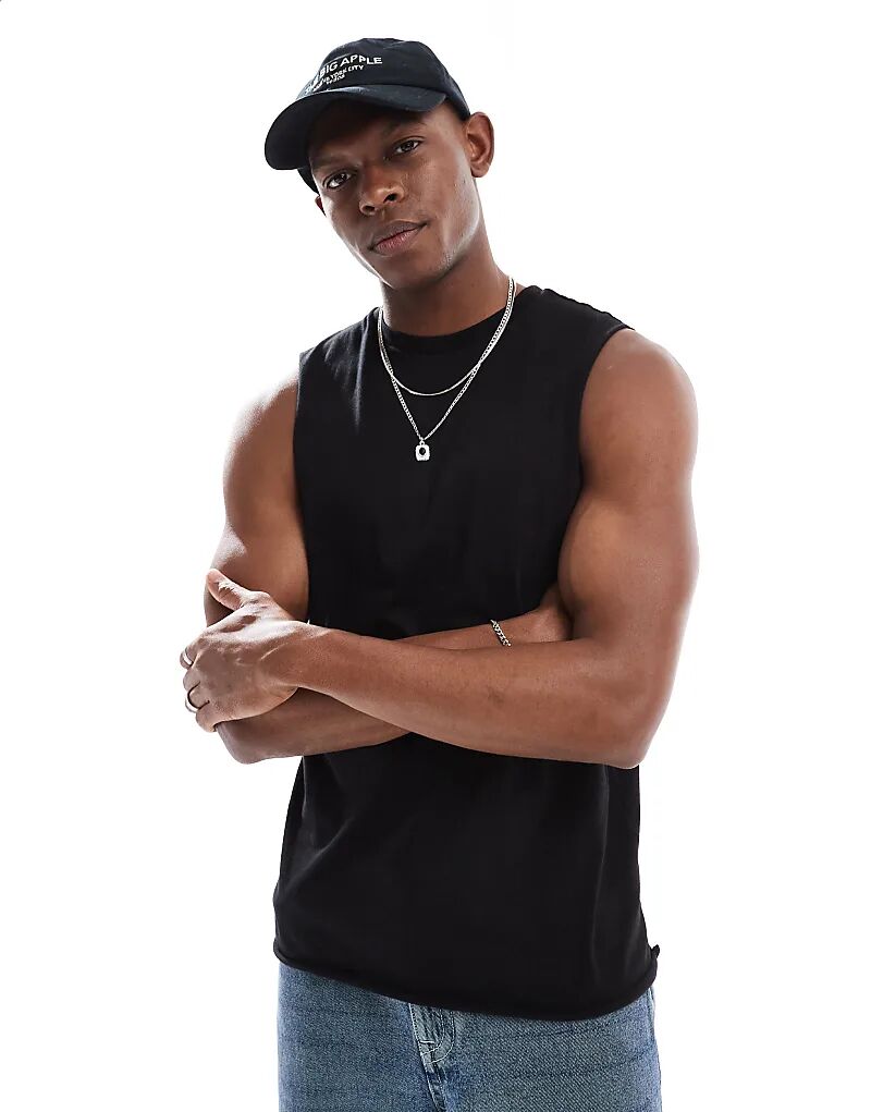 Танк River Island черного цвета
Танк River Island черного цвета