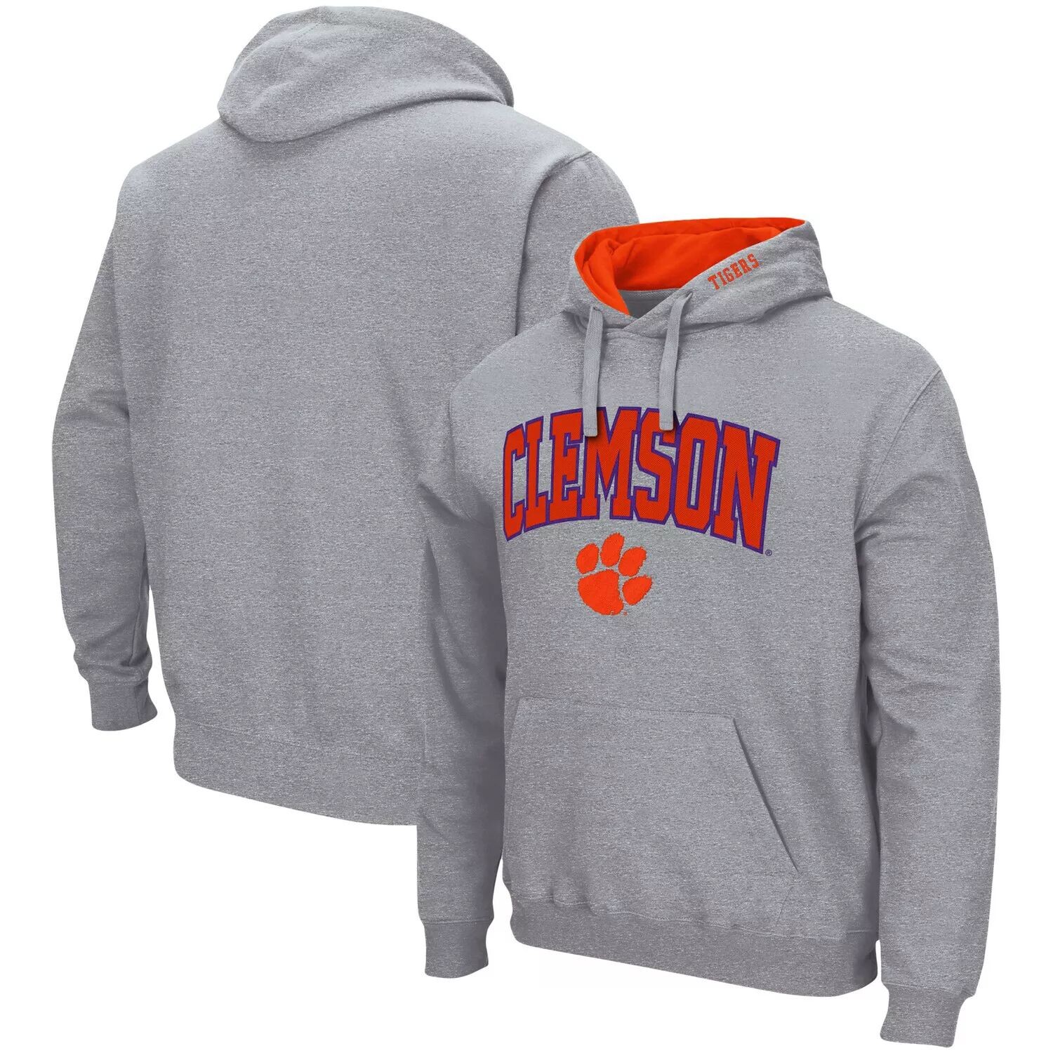 Мужской серый пуловер с капюшоном Clemson Tigers Arch & Logo 3.0 с принтом меланжевого цвета Colosseum
Мужской серый пуловер с капюшоном Clemson Tigers Arch & Logo 3.0 с принтом меланжевого цвета Colosseum