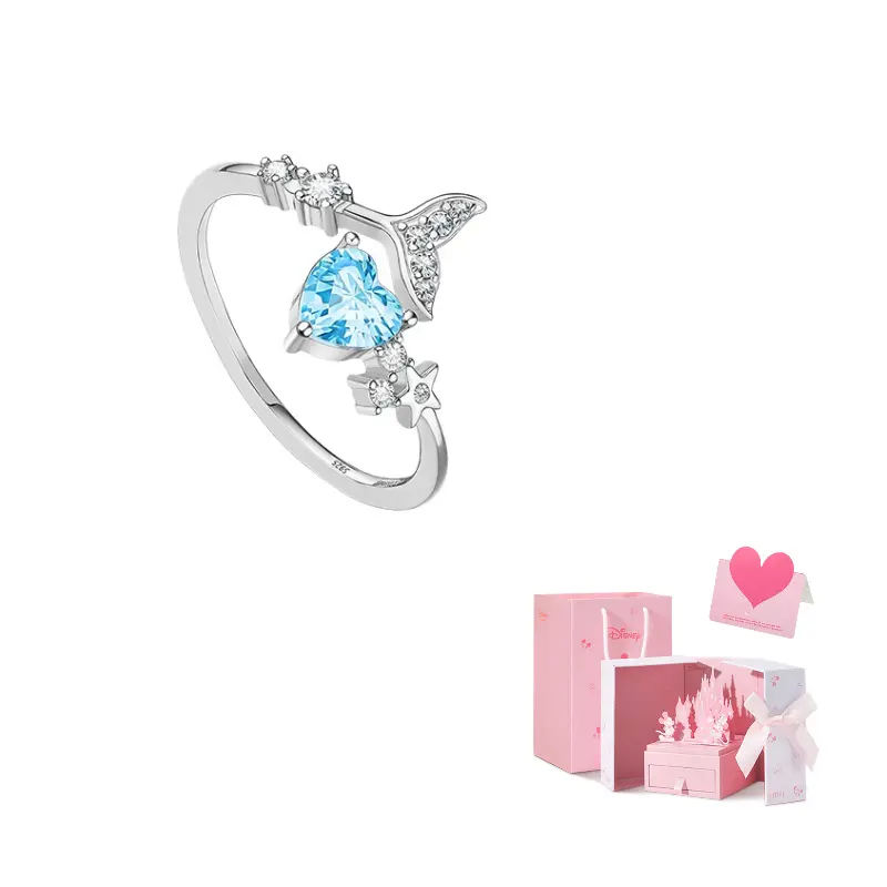 Princess 925 Sterling Silver кольца для женщин Disney, Mermaid Sea Salt Blue-925 Sterling Silver Open Ring
Princess 925 Sterling Silver кольца для женщин Disney, Mermaid Sea Salt Blue-925 Sterling Silver Open Ring