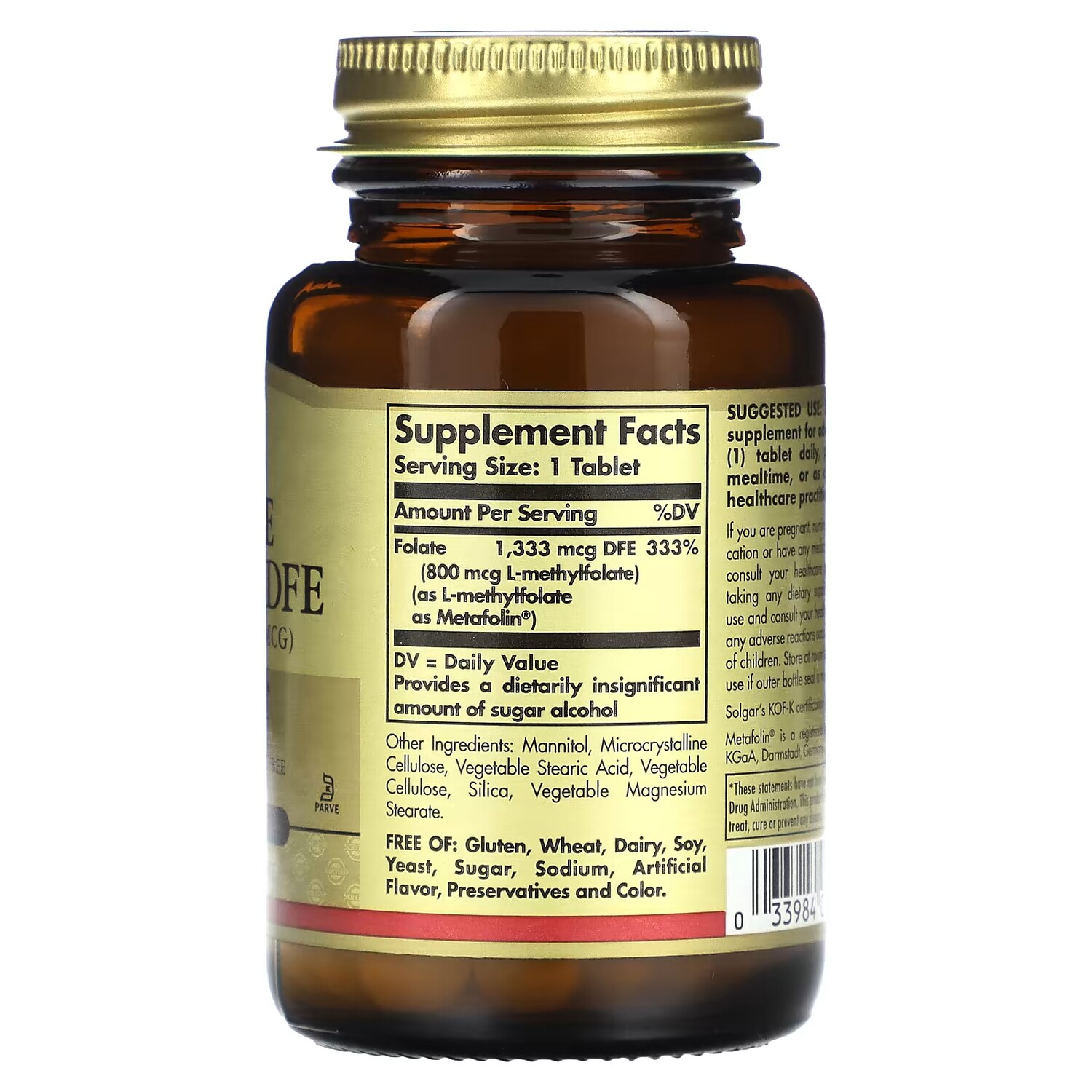 Фолат Solgar 1333 мкг6 100 таблеток 
Фолат Solgar 1333 мкг6 100 таблеток