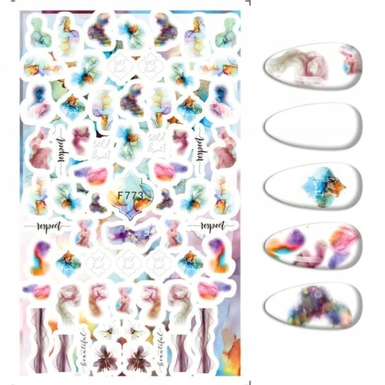 Наклейки для дизайна ногтей с акварельными узорами F-773, Frezarkowo
Наклейки для дизайна ногтей с акварельными узорами F-773, Frezarkowo