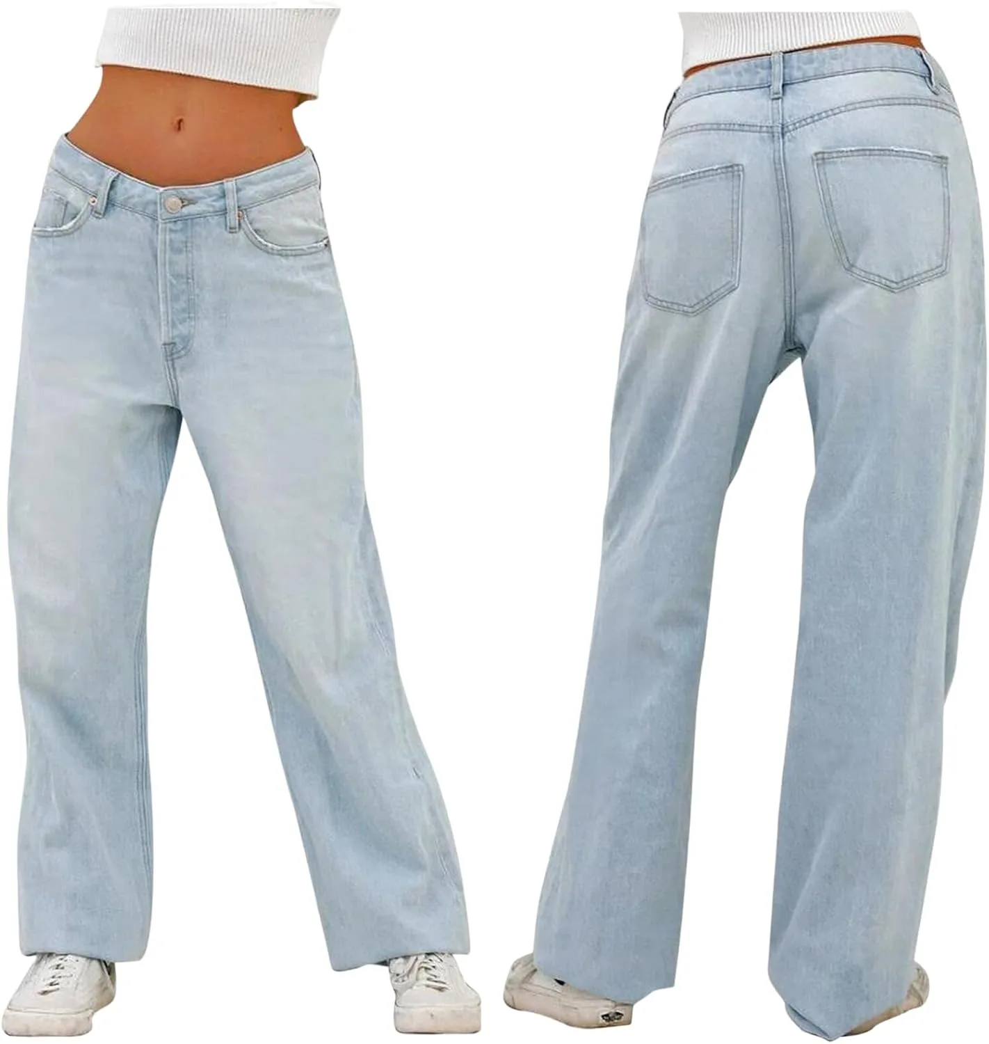 Джинсы для женщин High Waisted Straight Leg с эффектом Tummy Control Toumov
Джинсы для женщин High Waisted Straight Leg с эффектом Tummy Control Toumov