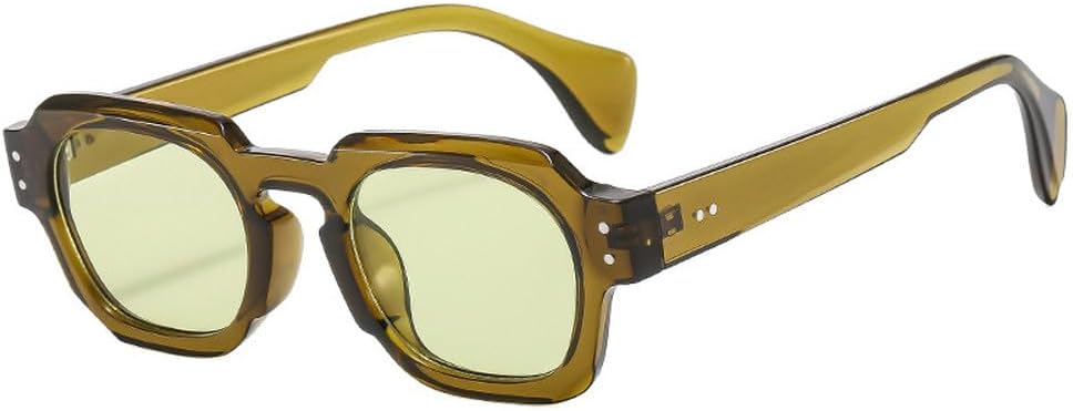 Квадратные солнцезащитные очки для женщин, модные, с прозрачными линзами цвета океана, защита от ультрафиолета UV400, винтажные, мужские, с заклепками, в стиле панк WNCKSQ, Olive Green Green
Квадратные солнцезащитные очки для женщин, модные, с прозрачными линзами цвета океана, защита от ультрафиолета UV400, винтажные, мужские, с заклепками, в стиле панк WNCKSQ, Olive Green Green