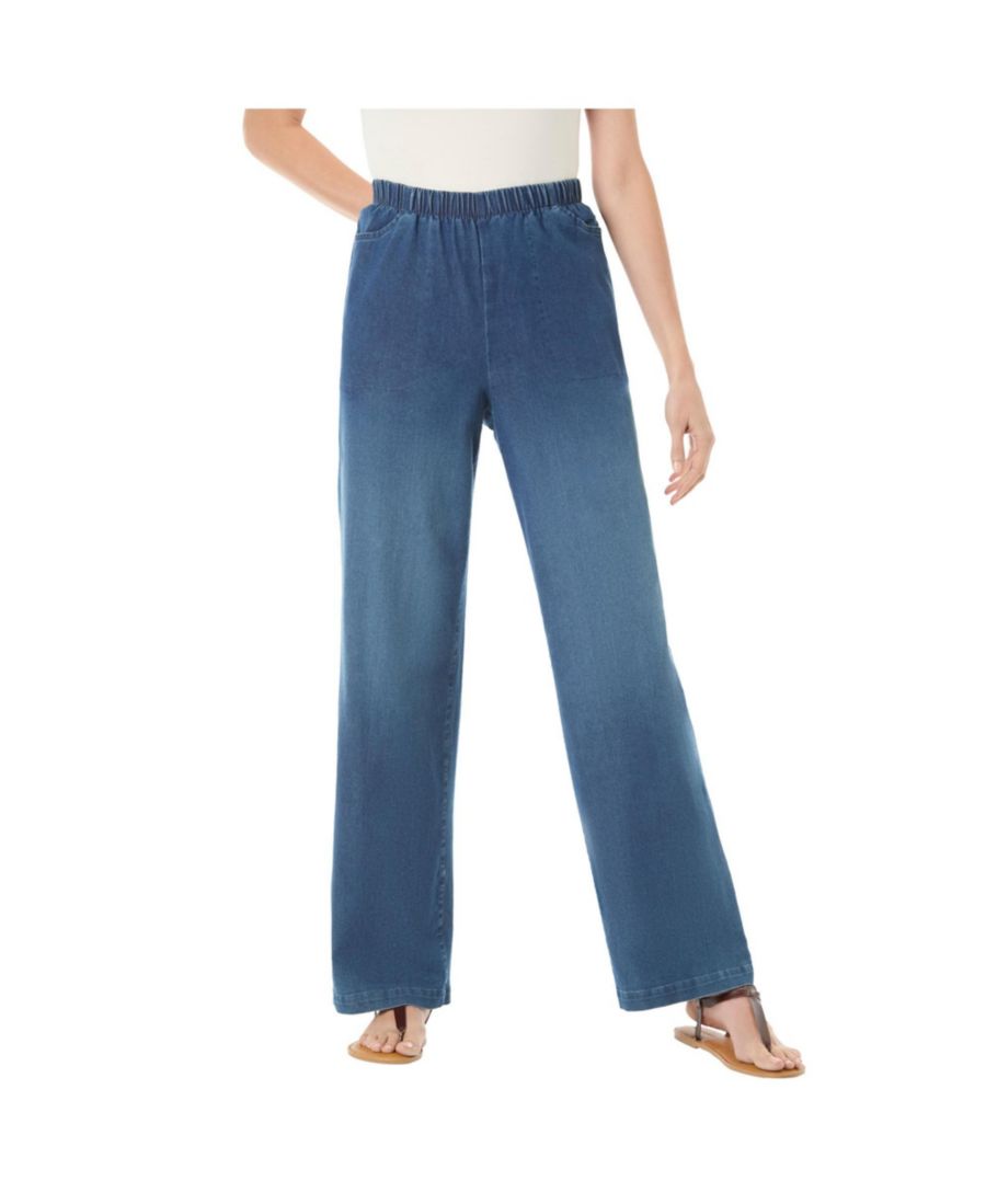 Женские джинсы Within Fineline Stretch Denim Wide-Leg Pull-On Woman Within, Stonewash sanded
Женские джинсы Within Fineline Stretch Denim Wide-Leg Pull-On Woman Within, Stonewash sanded