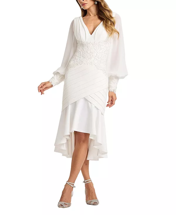 Платье Kalina с рукавами-блузонами и асимметричным подолом Tadashi Shoji, белый
Платье Kalina с рукавами-блузонами и асимметричным подолом Tadashi Shoji, белый