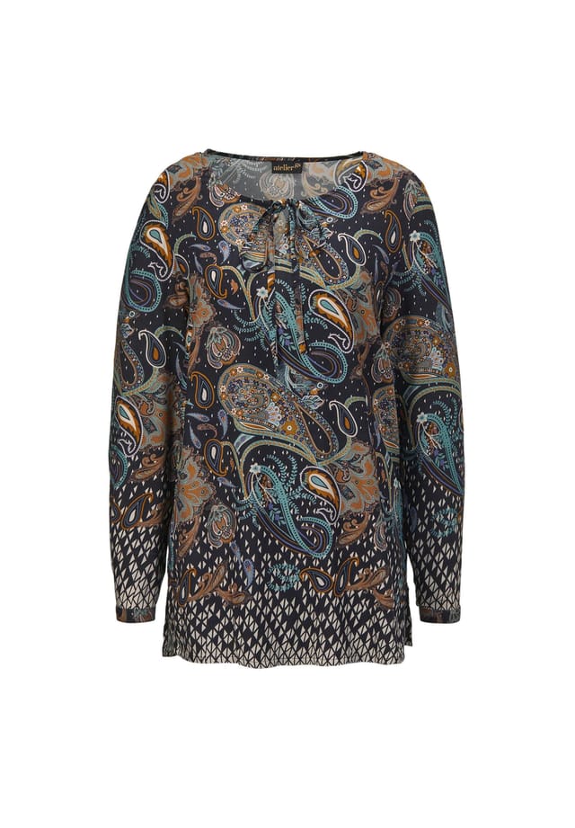 Короткий размер: блузка с ярким принтом и очаровательными деталями. Goldner, мультиколор
Короткий размер: блузка с ярким принтом и очаровательными деталями. Goldner, мультиколор