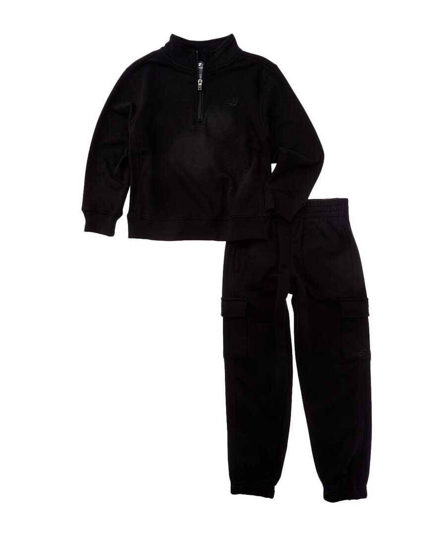 Комплект худи и джоггеров New Balance, черный
Комплект худи и джоггеров New Balance, черный