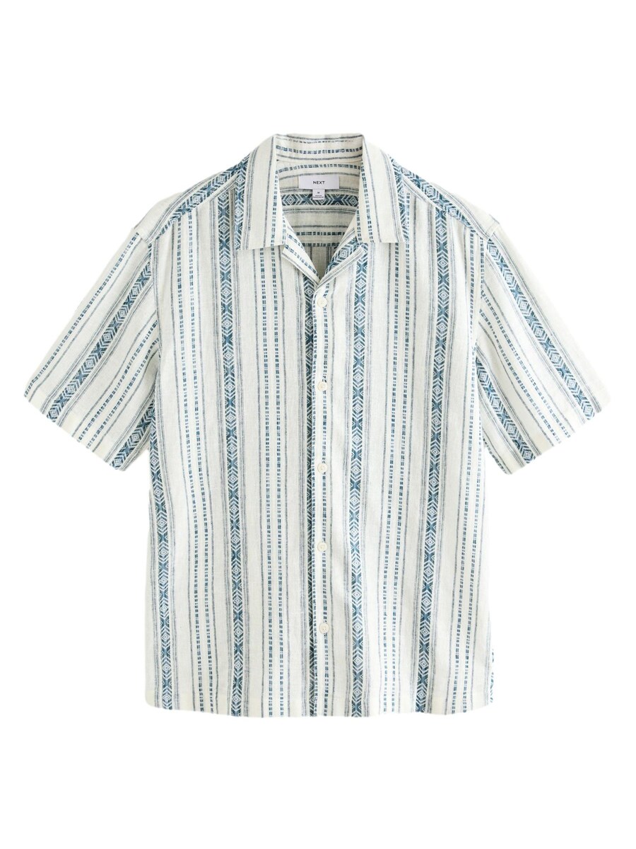 Рубашка обычного кроя на пуговицах Next, белый
Рубашка обычного кроя на пуговицах Next, белый