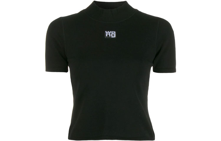 Футболка с высоким воротом и логотипом Alexander Wang, черная
Футболка с высоким воротом и логотипом Alexander Wang, черная