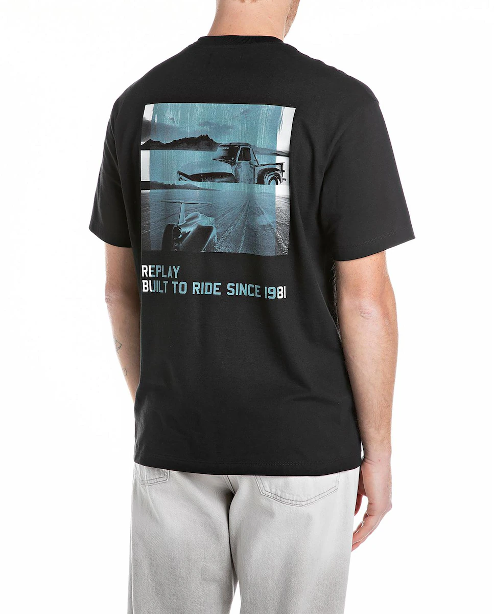 Мужская футболка с коротким рукавом и круглым вырезом Replay, черный
Мужская футболка с коротким рукавом и круглым вырезом Replay, черный